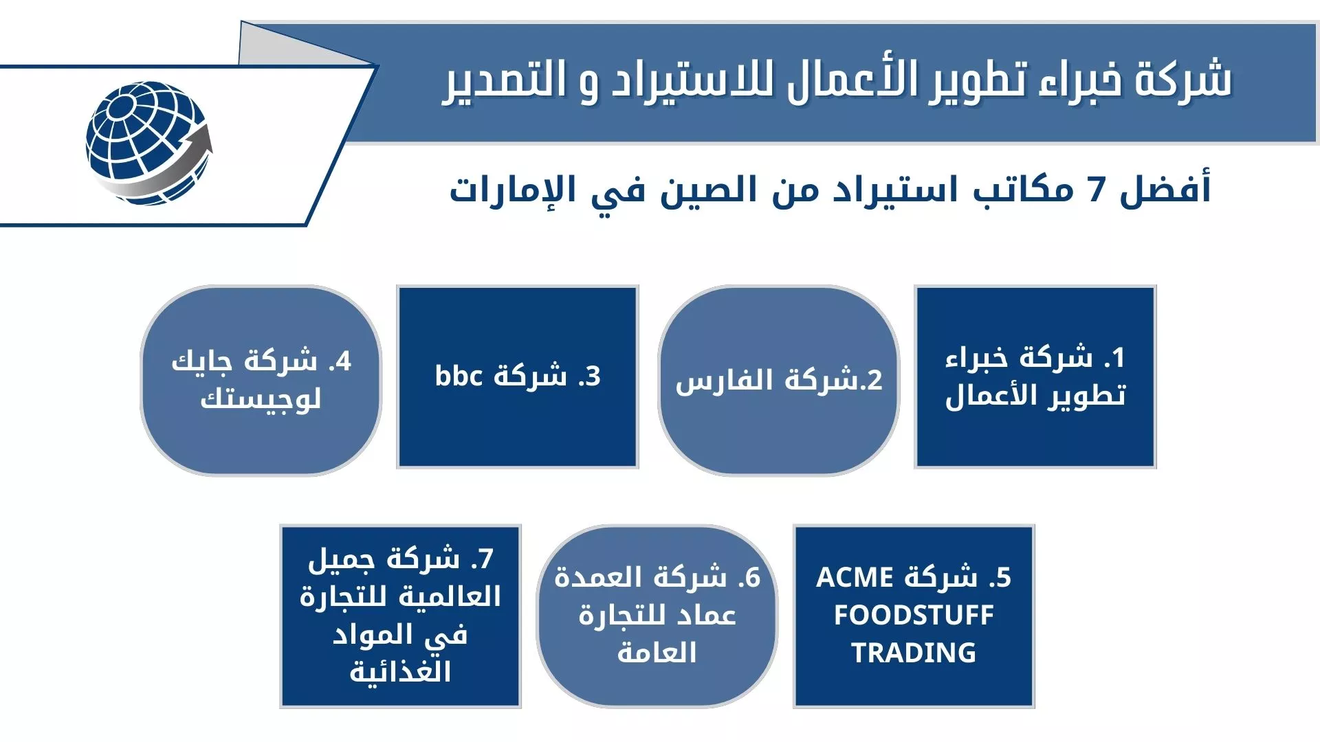 أفضل مكاتب استيراد من الصين في الإمارات